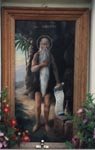 w. Onufry - obraz w kapliczce przy gwnej alejce